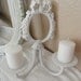 Adorable Vintage Shabby Chic Iron Ornate Wall Sconce With Bow and Roses