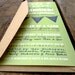 Rustic Banner Wedding Shower Invitation - Green & Navy  Blue