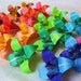20 Japanese Origami Irises - origami flowers made to order with rainbow origami paper, flowers for table favors, gifts, party favors -