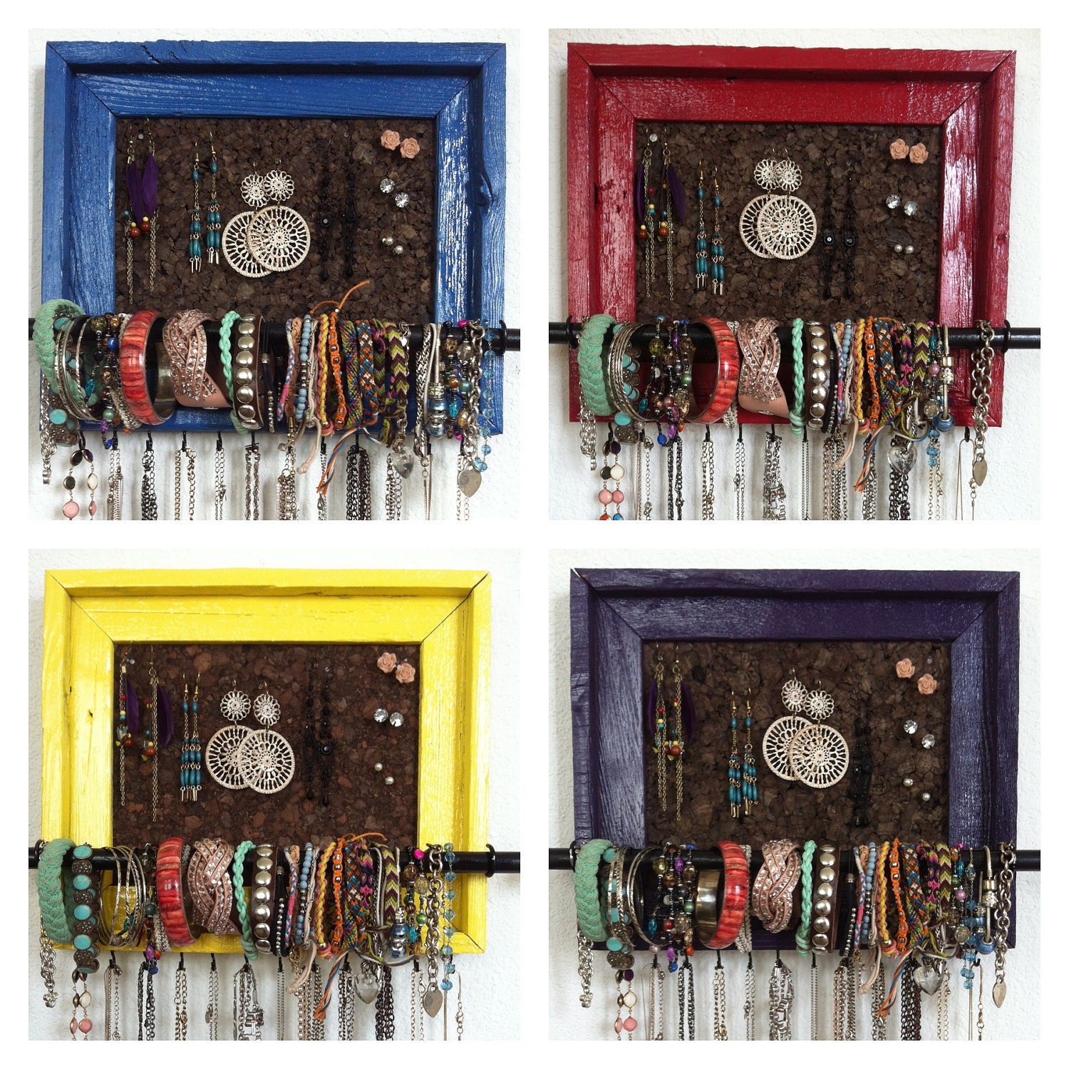 8x10 Custom PAINTED Jewelry Organizer