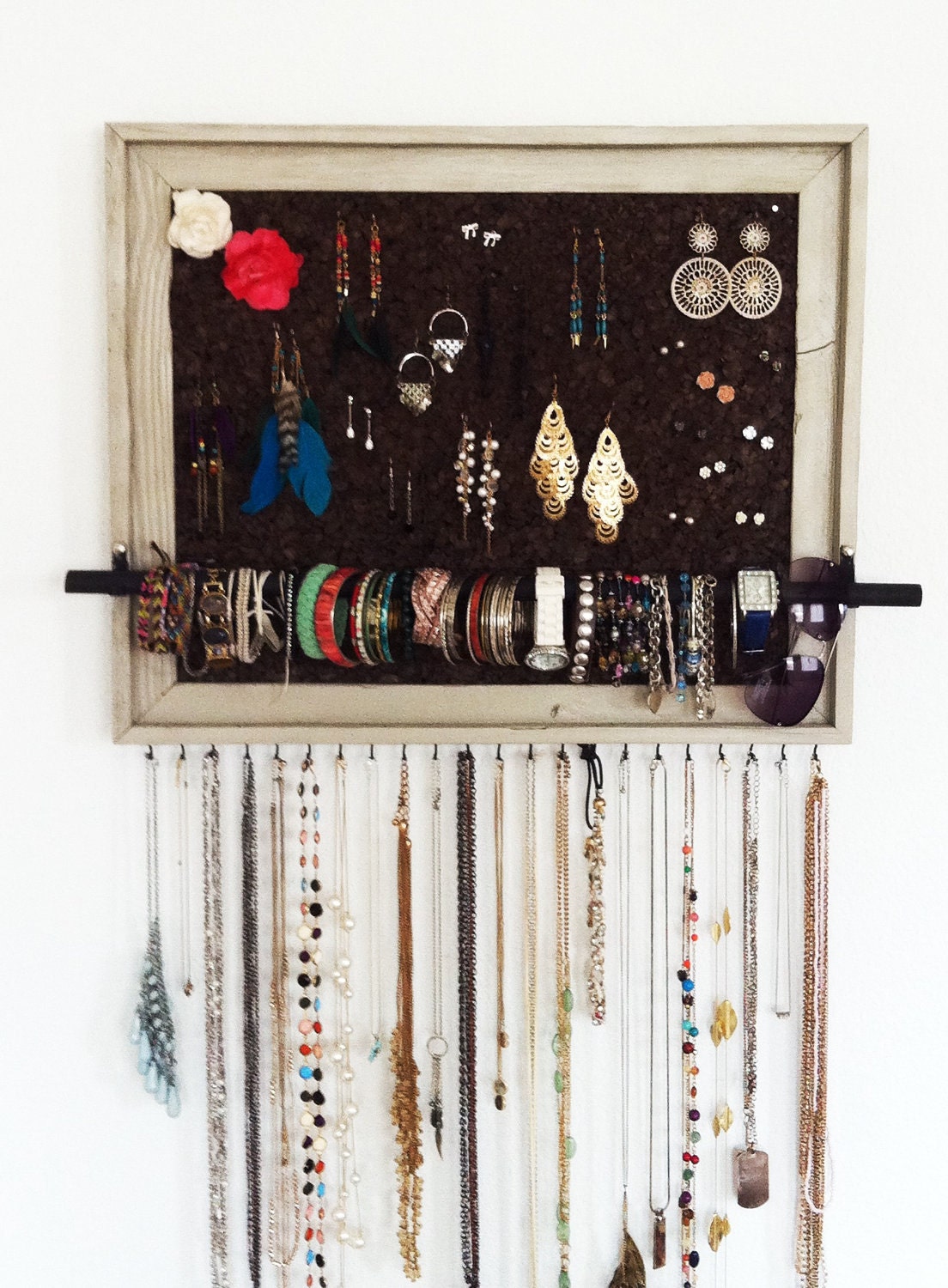 16x20 Custom PAINTED Jewelry Organizer