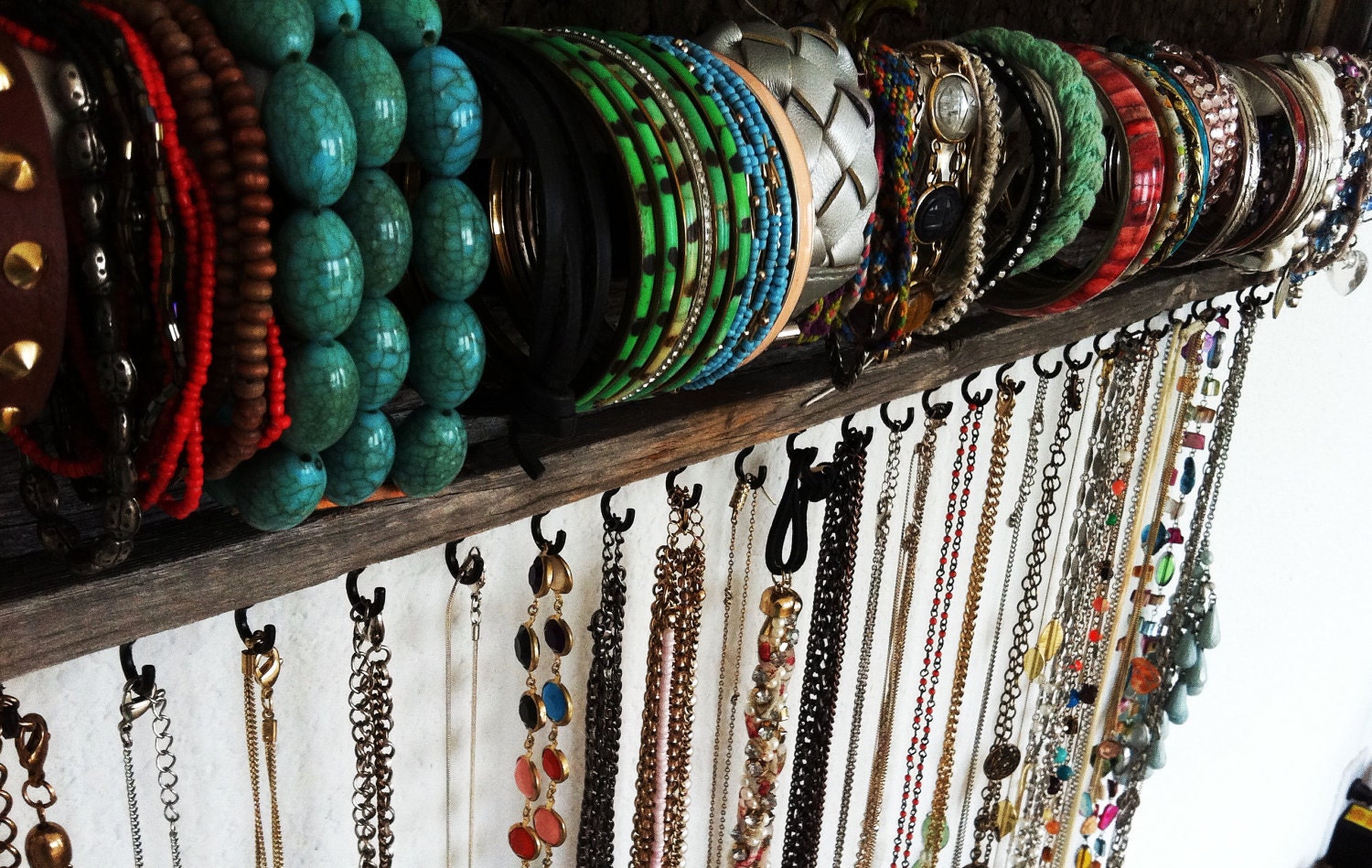 12x24 Custom Barn Wood Jewelry Wall Holder Organizer
