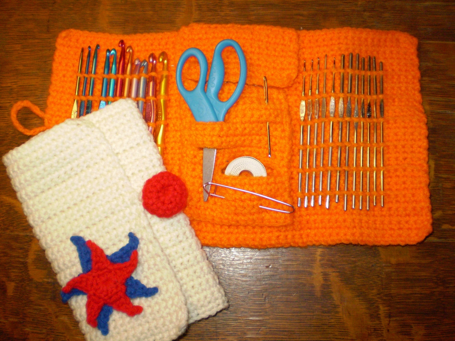 Crochet Hook Organizer Case (Make it Simple/Travel Easy) Clutch Purse Size