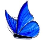 Butterfly Stained Glass Sun Catcher Choice of Colors