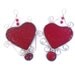Red Heart Stained Glass Suncatcher Handmade