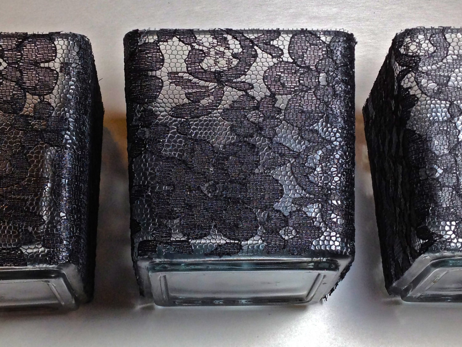 Items similar to 1 Lace Votive Candle Holder Wedding Favor on Etsy