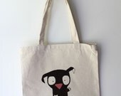 Cute Puppy Dog Tote by Cuddles and Rage