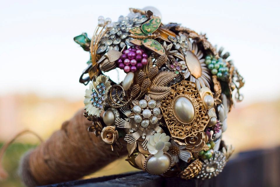 Brooch Jewelry Bouquet Vintage CUSTOM