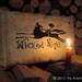 Primitive cross stitch pattern: Wicked night