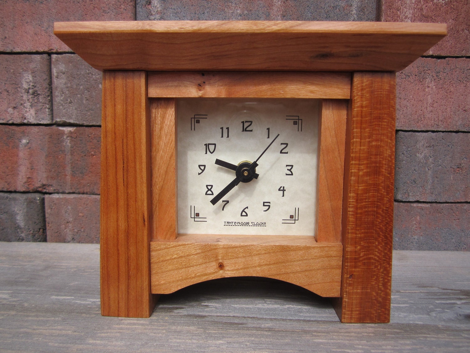 Mantel Clock Arts and Crafts by TanteandOom on Etsy