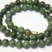 Vintage Necklace Natural Jade Bead Stone