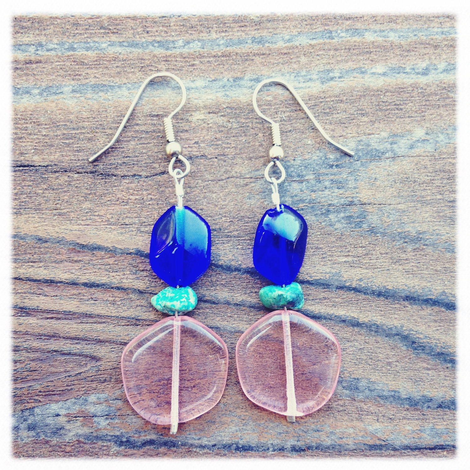 Colorful beaded earrings