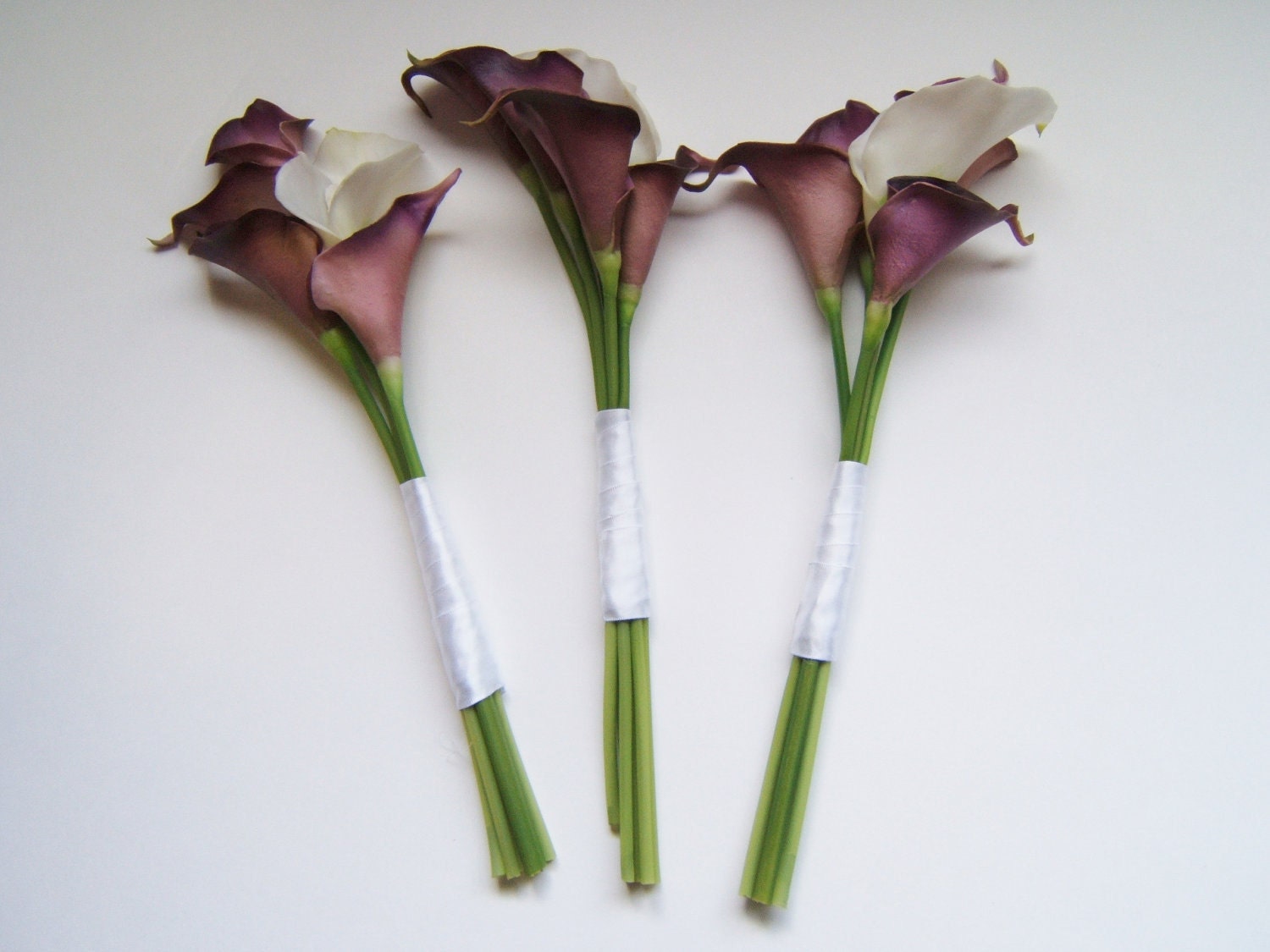 Aubergine Calla Lilies