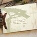 Beach Scene with Cypress Tree Brown & Green Wedding Livret Invitation: Get Started Deposit