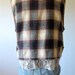 Lumberjack vest vintage 90's grunge plaid flannel oversized open size