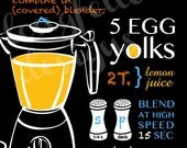 Customize Your Family Recipe - Typography Kitchen Art - 11 x 14