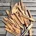 Vintage Wood Clothespins, 36 Flat Style