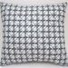 Cross Stitch Pillow Funny Quote, Black and White Pillow, Zombie Quote