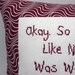 Funny Cross Stitch Pillow, Cross Stitch Quote, Burgundy Maroon Pillow, Dance Quote