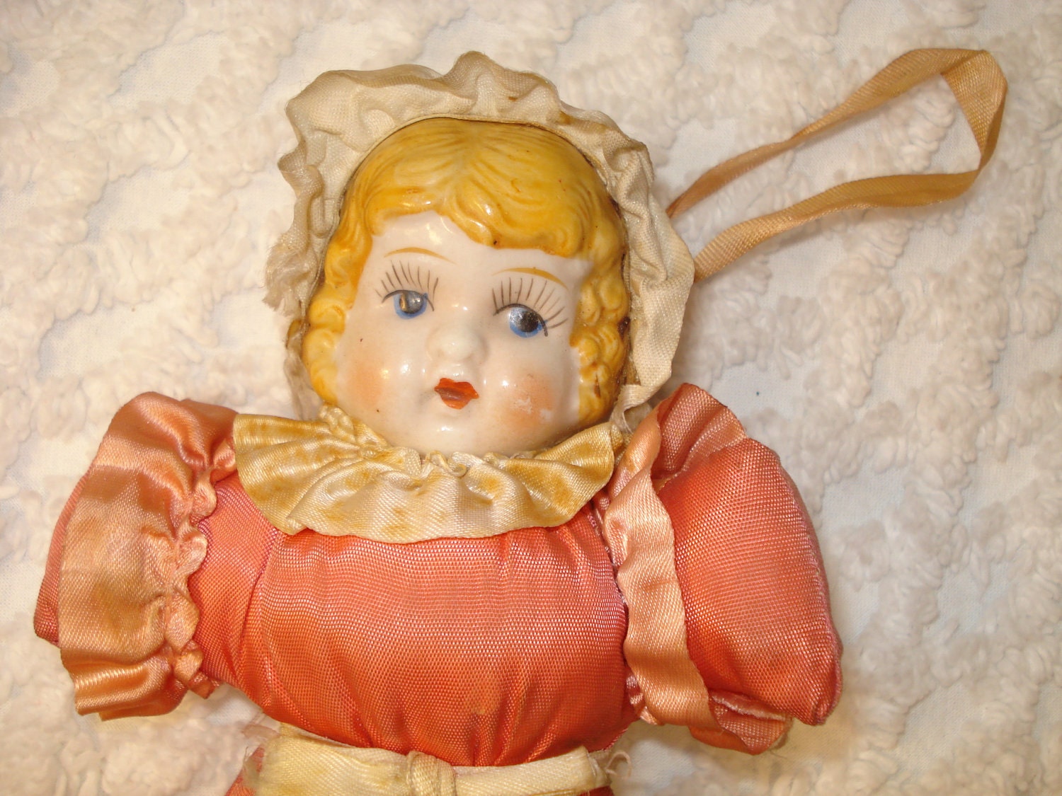 Vintage Doll With Satin Body