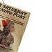 1914 Saturday Evening Post Magazine - I Love You Cover Art - January 17, 1914 Issue, School Crush, Back to School Cover Art