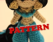 PATTERN Jasmine Princess Crochet Doll Amigurumi