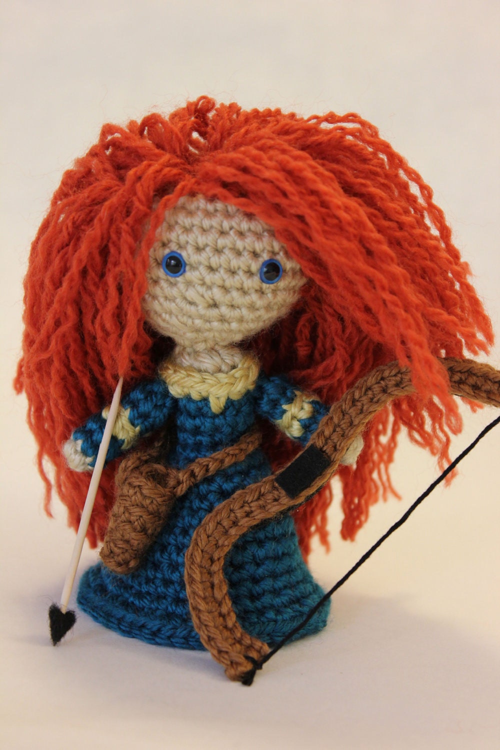 Merida Warrior Princess Brave Crochet Doll Amigurumi