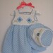 SALE 50% OFF - Sun Dress and Hat for 18 Inch Doll