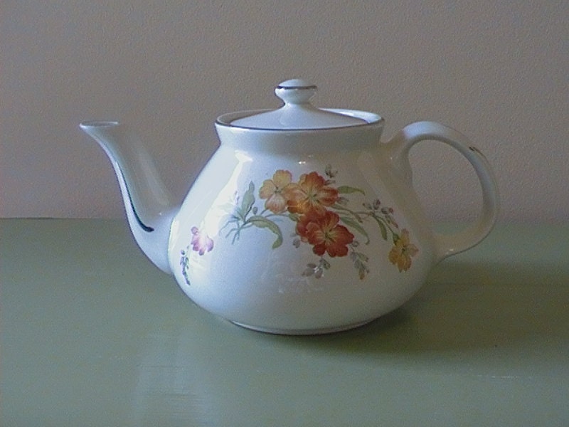 RESERVED FOR KARL Hall's Kitchenware, china, "Serenade" Tea Pot