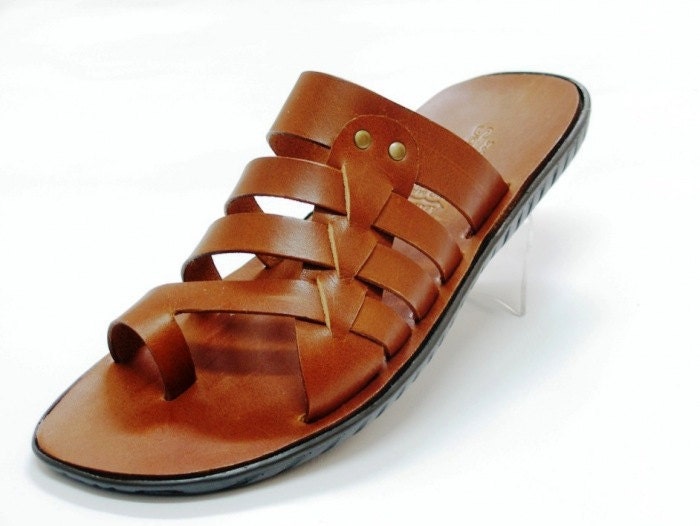 Greek Top Quality Man Leather Sandals by HQSandals on Etsy
