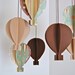 Antique 3D Paper Hot Air Balloon Mobile