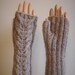 Womens Long Fingerless Knit Gloves Mittens Wrist warmers Arm warmers Winter Accessories Wool blend