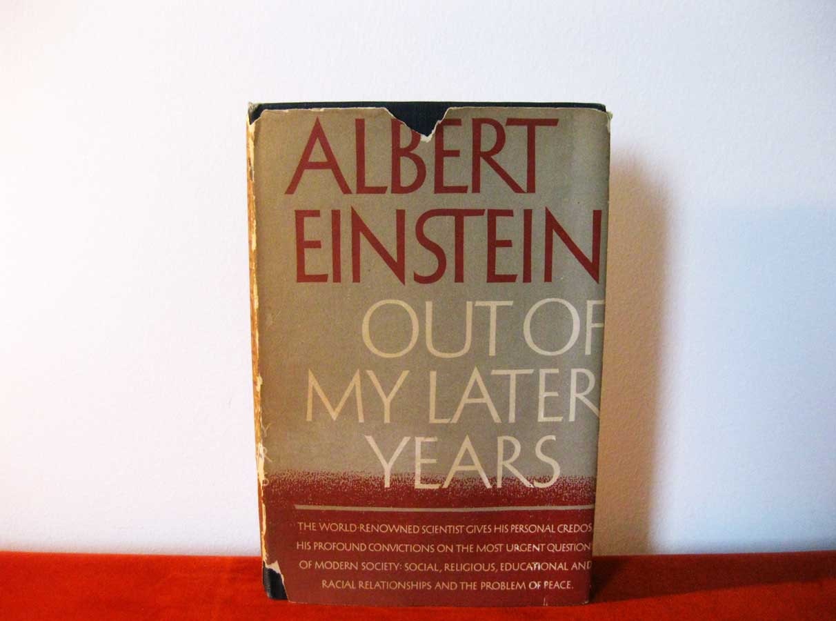 Out Of My Later Years, Albert Einstein, 1st edition 1950