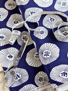 Moira Deep Indigo Fabric - Lotta Jansdotter - Echo