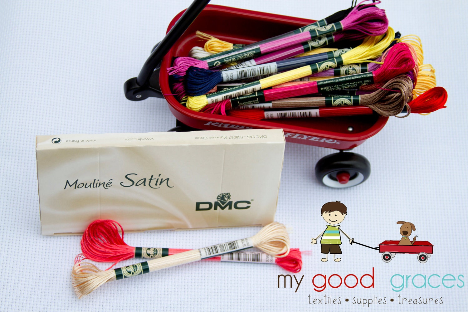 DMC Satin Skein - Your Color Choice - 8.7 yards