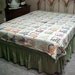 Cotton Quilt with Hand Pieced and Hand Appliqued Baskets, 68 x 75