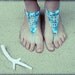 Handmade Crochet Barefoot Sandals,Hippie Foot Thongs, Bridal, Bridesmaids, Summer, Beach, Lace up Sandals, Festival, Gladiators, Bohemian