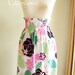 Skirt Smocked High Waisted - Floral Pattern