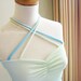 Jersey Dress Ombre Blue Light Green Yellow