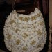 Vintage retro 60 s 70s Boho Hippie Shabby Chic Floral Ruffle Romantic Bag Purse