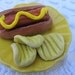 Hot Dog and Chips 18-inch doll food