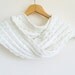 FREE SHIPPING, Knitting Scarf  / White Knit Scarf / Handmade Scarf