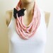 Crochet Necklace / Pink Necklace / Spring Summer Collection / Knitted Necklace