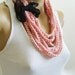 Crochet Necklace / Pink Necklace / Spring Summer Collection / Knitted Necklace