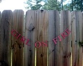 GIRL ON FIRE Hunger Games inspired party banner