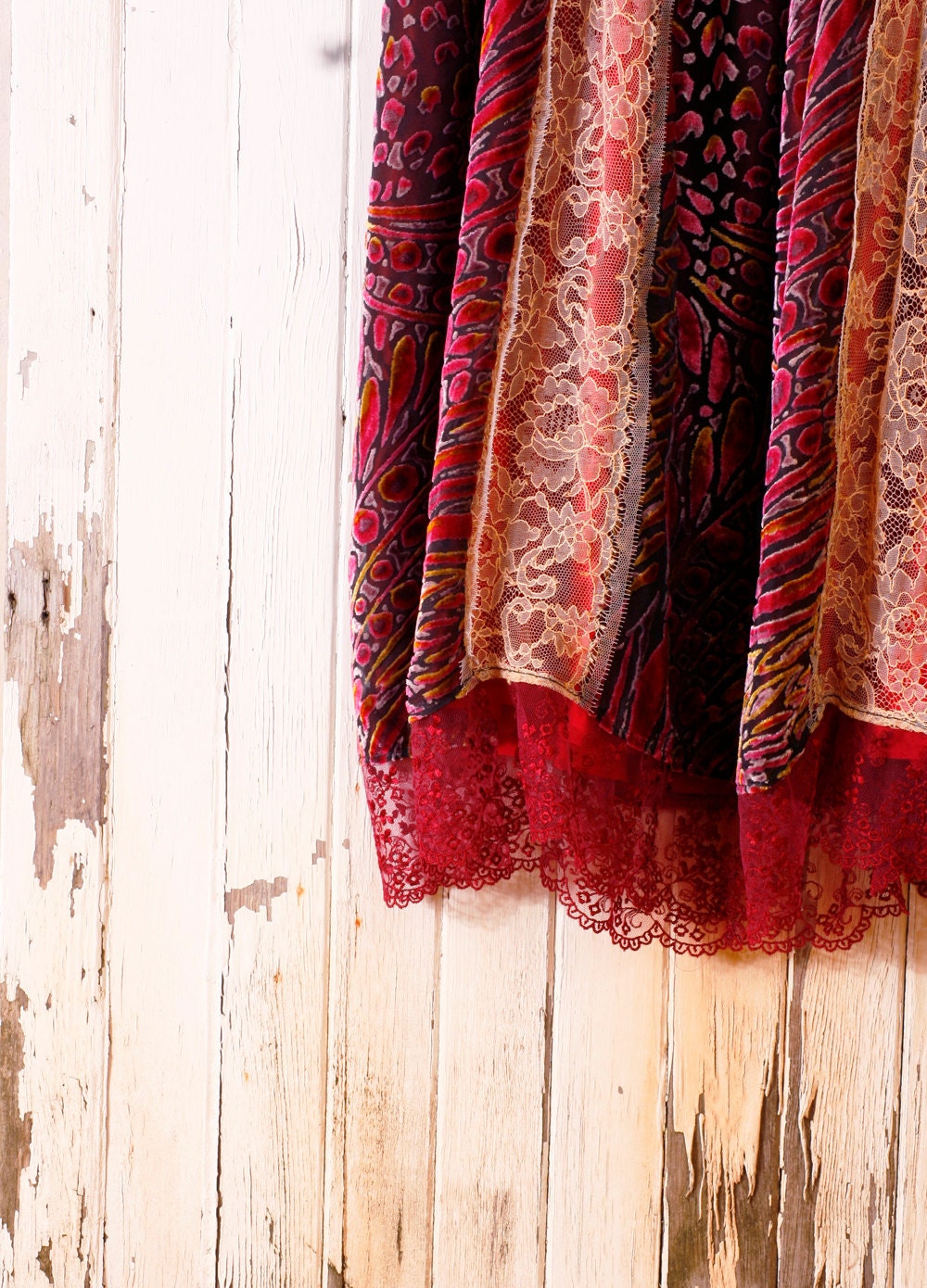 Babydoll dress Gypsy Bohemian dress Lace dress Empire dress Red dress Gypsy dress Red velvet dress Hippie boho dress Russian RESERVED