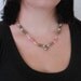 Natural Stone of Unakite and Rhodenite stone Necklace