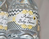 Printable Water Bottle Labels - Bumble Bee Baby Shower Collection