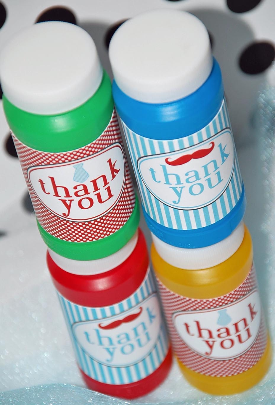 Printable 4 oz. Bubble Bottle Labels - Little Man Party Collection
