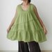 Ladies Light Green Blouse ,Bohemian Chic Patch Work Tops ,Unique, 100% Cotton. Light and Airy.